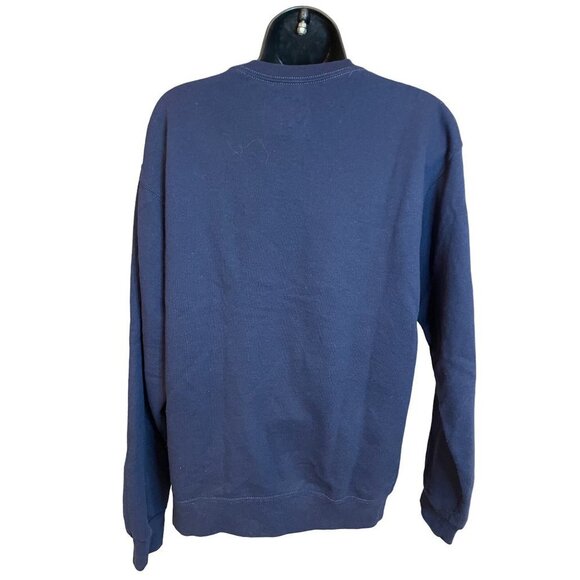 Fruit of the Loom Navy Crewneck Sweatshirt Sz M - Picture 2 of 8